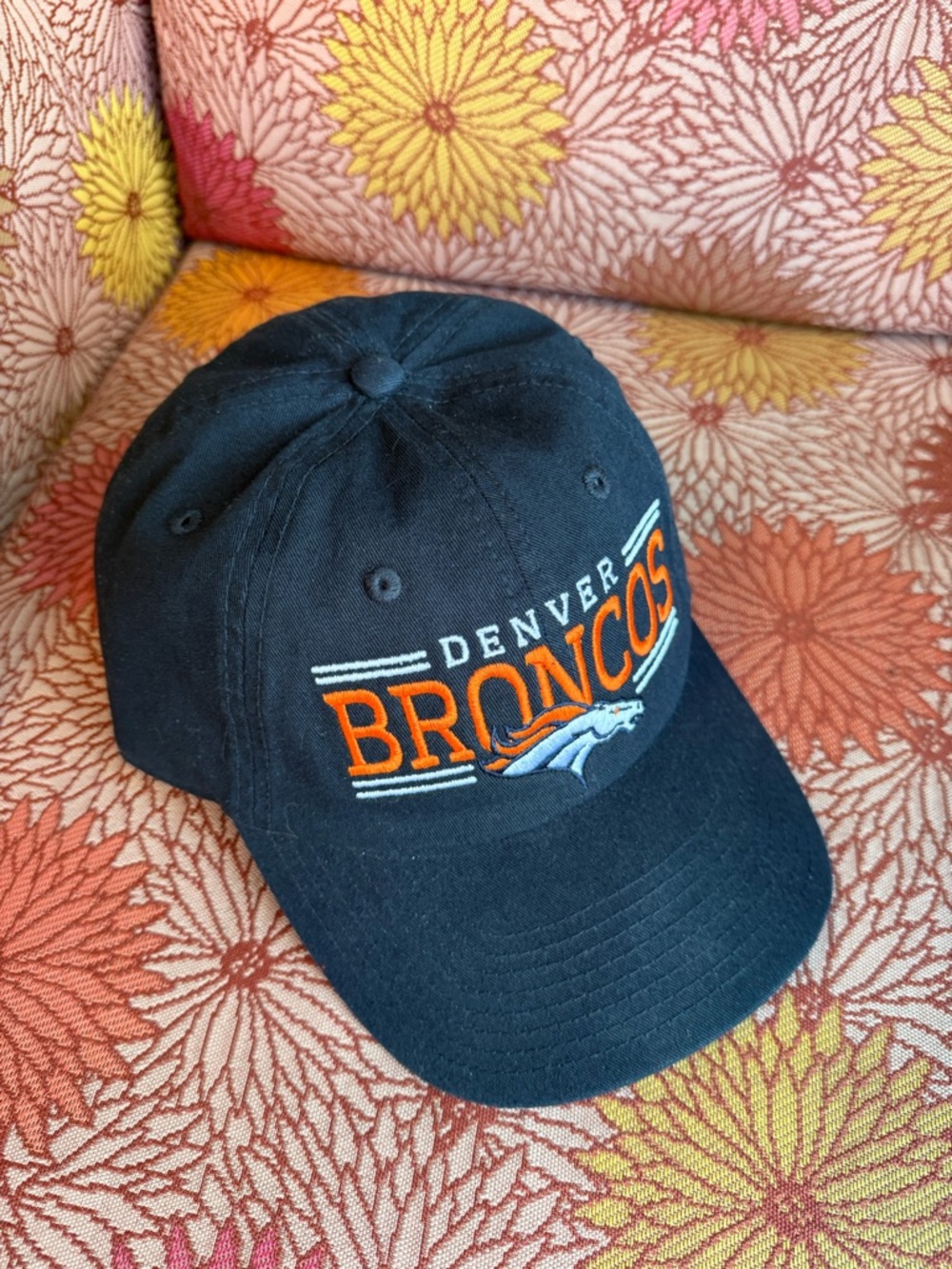 Denver Broncos Navy Embroidered Baseball Cap
